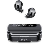 Auriculares Bluetooth 2026, auriculares in-ear inalámbricos Bluetooth 5.3 con micrófono de cancelación de ruido, auriculares estéreo HiFi de 128 H con graves profundos, IP7 resistentes al agua
