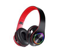 Auriculares Bluetooth 5.0 Estéreo con Bluetooth Que Cancela los Auriculares estéreo inalámbricos sobre los Auriculares del Ruido Auriculares Bluetooth del oído (R, One Size)