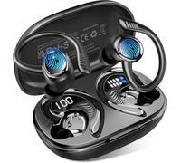 Auriculares Bluetooth 5.4 deportivos, estéreo 6D, auriculares inalámbricos Bluetooth con 4 ENC Mic/50H Noise Cancelling Ear buds, Over-Ear Sports Headphone con gancho para la oreja, IP7 resistente al