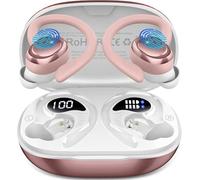 Auriculares Bluetooth 5.4 Sport, 2026, auriculares inalámbricos Bluetooth con estéreo 6D/4 ENC Mic, 50H Noise Cancelling Ear buds, Over-Ear Headset con gancho para la oreja, IP7 resistente al agua