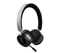 Auriculares Bluetooth ALE AH80 - cancelación de ruido activo híbrido, 40 ms de baja latencia, tiempo de conversación/reproducción 35h/45h, carga inalámbrica, control táctil, ideal para el trabajo,