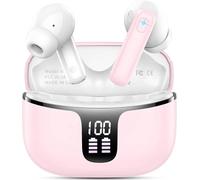 Auriculares Bluetooth, auriculares inalámbricos Bluetooth 5.3 con micrófono HD estéreo HiFi, auriculares in-ear 40H Sport auriculares LED pantalla inalámbrica USB-C IP7 resistente al agua USB-C para