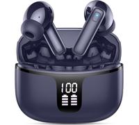 Auriculares Bluetooth, auriculares inalámbricos Bluetooth 5.3 con micrófono HD estéreo HiFi, auriculares in-ear 40H Sport auriculares LED pantalla inalámbrica USB-C IP7 resistente al agua USB-C para