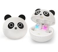 Auriculares Bluetooth blancos, auriculares inalámbricos para niños, diseño de dibujos animados 36H Playtime Noise Reduction Auriculares impermeables con micrófono Funda de carga para entrenamiento