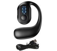 Auriculares Bluetooth colgantes de una sola oreja con pantalla digital, abiertos, inal?mbricos, color negro, 5,3