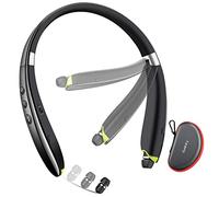 Auriculares Bluetooth con Banda para el Cuello Mejorados 2024, Retráctiles con Cancelación de Ruido, Estéreo Inalámbricos con Micrófono