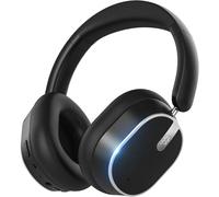 Auriculares Bluetooth con cancelación activa híbrida de ruido, auriculares inalámbricos con Bluetooth 6.0, 120 horas de duración de la batería, audio Hi-Res, graves potentes y almohadillas para los