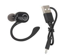 Auriculares Bluetooth con cancelación de ruido, inalámbricos por Bluetooth con micrófono, Larga modo de reposo, ultraligeros para camioneros y oficina (Negra)