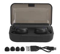 Auriculares Bluetooth con sonido estéreo HiFi y controles táctiles con tecnología de reducción de ruido. Tiempo de reproducción prolongado.