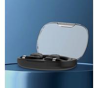 Auriculares Bluetooth de conducción Gnobogi, estuche transparente, totalmente inalámbricos, alcance ultralargo, auriculares deportivos sin orejas,