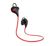 Auriculares Bluetooth Deportivos para Motorola Moto e5 Play Smartphone Inalámbrico Botón Sonido Kit Mano Libre Intra-Auricular Univer (Rojo)