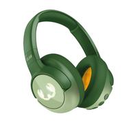 Fresh 'n Rebel Clam Junior, Auriculares Bluetooth para Niños con Cancelación Activa del Ruido, Sonido Seguro (<85dB), con Cable de audio y Pegatinas, Efecto de LED. 60h de reproducción (Lucky Lizzard)