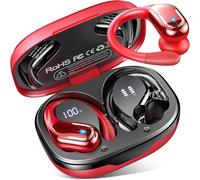 Auriculares Bluetooth Inalámbricos Deportes, 75Hrs Auriculares Bluetooth 5.4 con Estéreo HiFi 3D, 4 ENC Reducción de Ruido Micrófono Auricular Inalámbrico USB-C Carga, Impermeable IP7 Auriculares