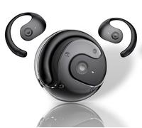 Auriculares Bluetooth inalámbricos Open ear con control táctil, 4 HD Mics, bajos reforzados, auriculares Bluetooth Sport 5.4 con ganchos de aire para carrera/Fitness/Bicicleta, auricular inalámbrico