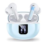 Auriculares Bluetooth intrauditivos, auriculares inalámbricos ANC Bluetooth 5.4, 36H Tiempo de reproducción Pantalla LED, Modo transparencia Cascos Sonido estéreo con graves profundos, IP7 Impermeable
