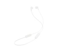 JBL Tune 235BT - Auriculares inalámbricos Bluetooth con micrófono de 3 Botones, Mando a Distancia y Cable Plano, Color Blanco