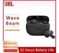 Auriculares Bluetooth JBL WAVE BEAM compatibles con aplicación True Wireless TWS auriculares con cancelación activa de ruido auriculares JBL Vibe Beam white