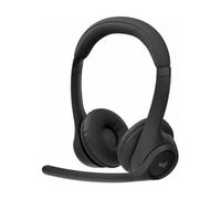 Logitech Zone 300, Auriculares con micrófono Bluetooth inalámbricos con cancelación de Ruido, compatibles con Windows, Mac, Chrome, Linux, iOS, iPadOS, Android - Negro