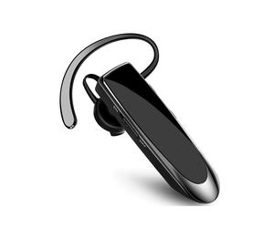 Auriculares Bluetooth manos libres, auriculares inal?mbricos Bluetooth con micr?fono, auriculares manos libres con autonom?a de 30 d?as (negro)