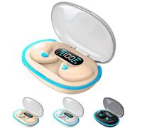 Auriculares Bluetooth para dormir de conducción ósea, auriculares invisibles inalámbricos, auriculares inalámbricos ligeros con modo de suspensión, auriculares Bluetooth invisibles sin dolor para
