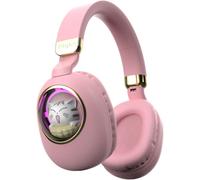 Auriculares Bluetooth para niños, inalámbricos, con cancelación de ruido y micrófono, para iPad, Kindle, tableta, viajes, color rosa