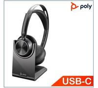 Auriculares Bluetooth POLY Voyager Focus2 UC VFOCUS2-C BT700U SB-C Con Soporte