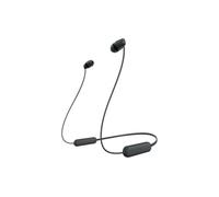 Sony WI-C100 Auriculares Inalámbricos - Hasta 25 Horas de Duración de la Batería, Micrófono Incorporado para Llamadas, Compatible con Asistentes de Voz, Conectividad Bluetooth Fiable, Negro