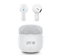 Auriculares Bluetooth SPC Zion 2 Play con estuche de carga/ Autonomía 7h/ Stick Corto 30mm/ Blancos