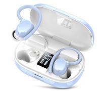 Auriculares Bluetooth Sport, 2025, auriculares inalámbricos Bluetooth 5.3, micrófono con cancelación de ruido ENC, 128 horas, HiFi estéreo, graves profundos, auriculares inalámbricos IPX7, resistentes