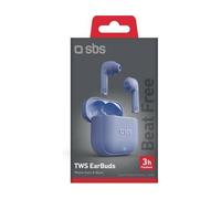 Auriculares Bluetooth True Wireless Beat Free SBS Beat Free (In Ear - Azul)