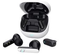 Auriculares Bluetooth Trust GXT 409 Oxxie 25478 con estuche de carga/ Autonomía 7h/ Blanco y Negro