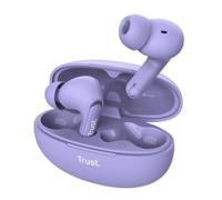 Auriculares Bluetooth Trust Yavi ENC con estuche de carga/ Morados - TRUST-25297