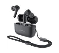 Auriculares Bluetooth Vention Echo Lite E11 con estuche de carga/ Autonomía 6h/ Negros