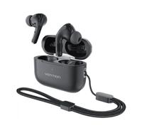 Auriculares bluetooth vention echo lite e11 plus con estuche de carga/ autonomía 30h/ negros
