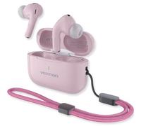 Auriculares Vention Echo Lite E11 Plus inalámbricos Bluetooth uso diario autonomía 30h rosas