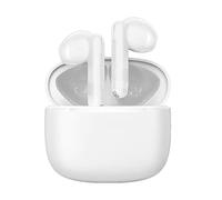 Auriculares Bluetooth Vention ELF 03 NBHW0 en estuche de carga, con 6 horas de autonomía y diseño elegante en color blanco. Perfectos para disfrutar de tu música en cualquier lugar.
