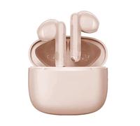 Auriculares Bluetooth Vention ELF E03 NBHP0 en rosa, incluyen estuche de carga y ofrecen hasta 6 horas de autonomía, perfectos para disfrutar de tu música con estilo y comodidad.