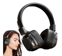 Auriculares Bluetoothh sobre la oreja, 8 horas de duración de la batería, cancelación activa de ruido, con graves profundos, auriculares inalámbricos para música, juegos, viajes y escucha diaria