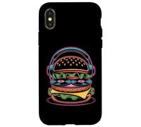 Auriculares Burguer Dj Food Divertido Música Carcasa para iPhone X/XS