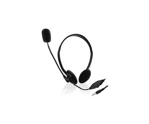 AURICULARES C/MICROFONO EWENT EW3567 C/VOLUMEN NEGRO