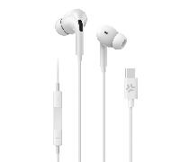 auriculares cable usb-c blanco