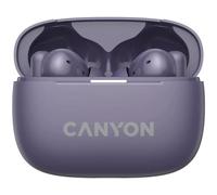 Auriculares Canyon OnGo 10 inalámbricos Bluetooth 5.3 con cancelación activa de ruido púrpura