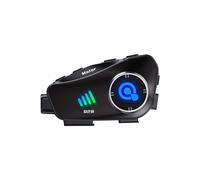 Auriculares casco motocicleta 1080P cámara 120, 1000M intercomunicador 2 conductores, TF 32G (negro)