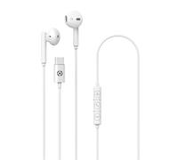 Auriculares Celly UP1100TYPECWH con cable USB-C Intraurales para llamadas y música blancos