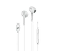 Auriculares Celly UP1300TYPECWH con cable USB Tipo C In-ear para Llamadas y Música Blancos