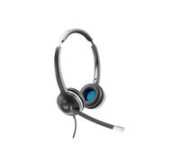 Auriculares Cisco 532 con cable RJ9 para oficina con Cancelación de Ruido, micrófono unidireccional, negros y grises