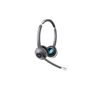 Auriculares Cisco 562 inalámbricos Bluetooth para oficina con micrófono y base, negro y gris