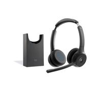 Auriculares Cisco HS-WL-722-BUNAS-C inalámbricos Bluetooth con cancelación de ruido y micrófono negro