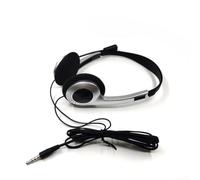Auriculares coloridos sobre la oreja con micrófono, portátiles perfectos música pequeños auriculares de un solo puerto venta caliente varios colores regalos diseño asequible (plata)