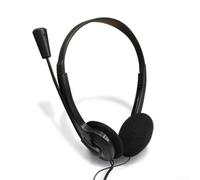Auriculares coloridos sobre la oreja con micrófono, portátiles perfectos para música, auriculares pequeños de un solo puerto, venta caliente, varios colores, regalos, diseño asequible (negro)